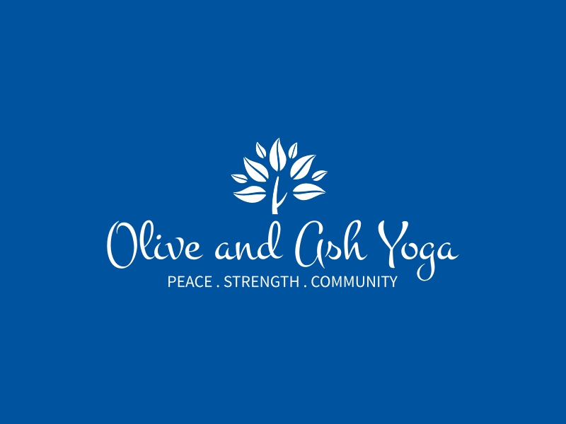 Olive and Ash Yoga logo design