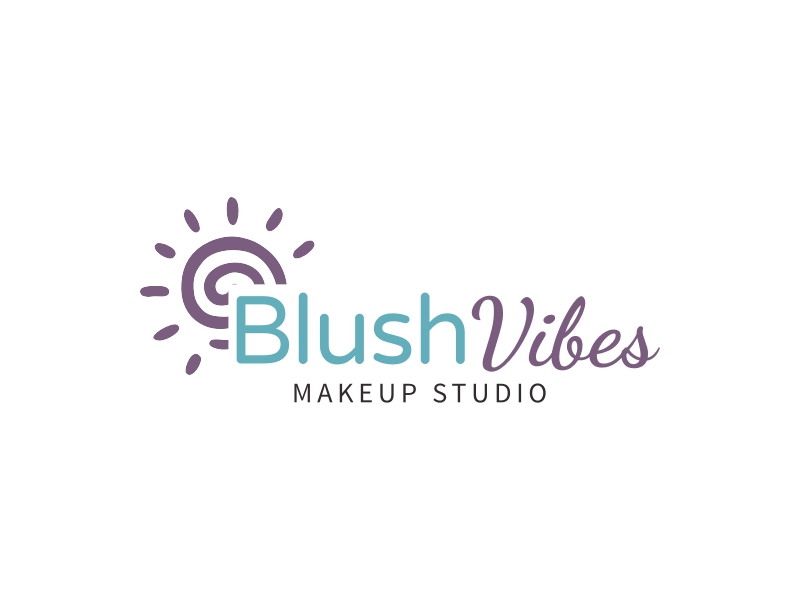 Blush Vibes logo design