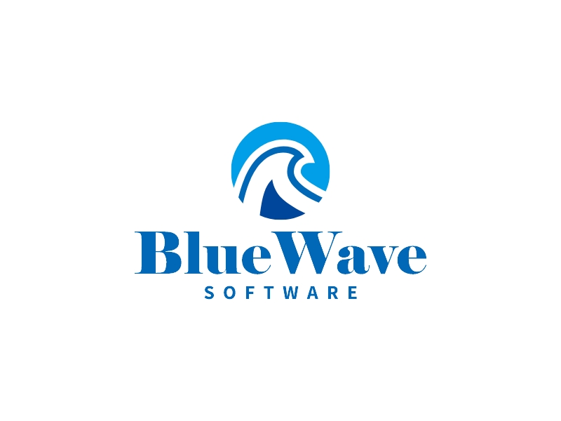 BlueWave logo design