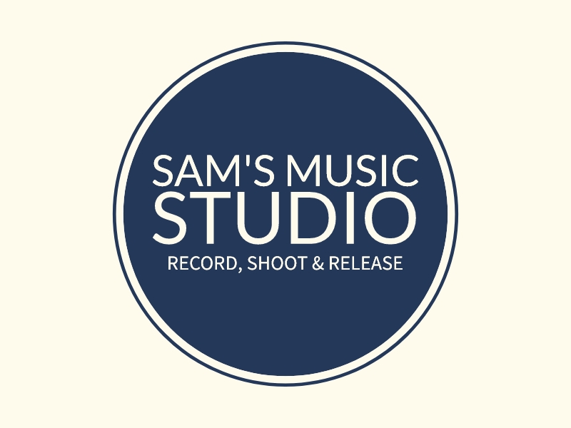 Sam's Music Studio logo design