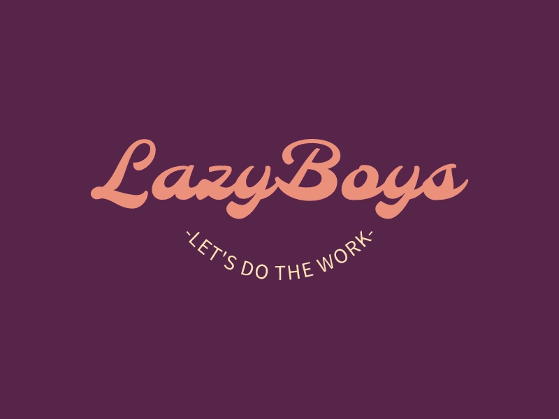 LazyBoys logo design