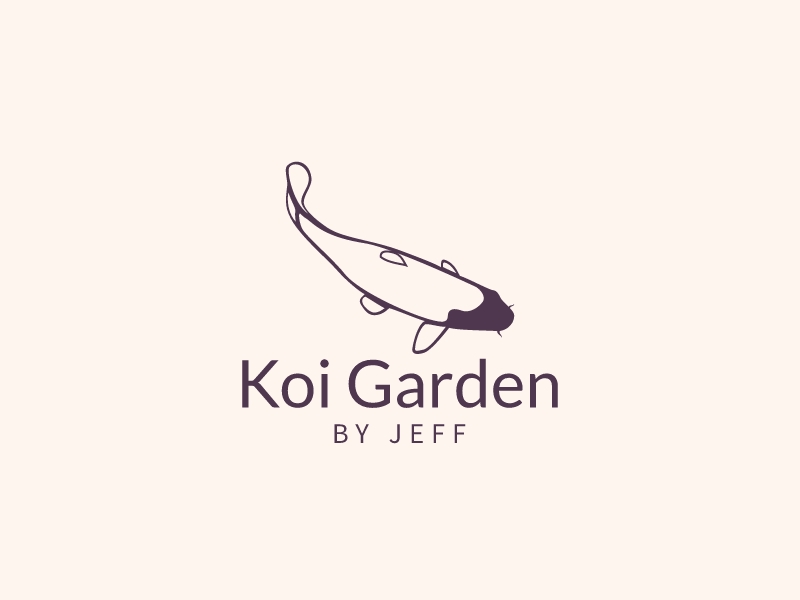 Koi Garden logo design