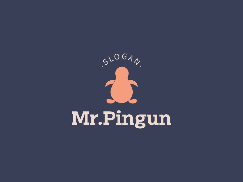Mr.Pingun logo design