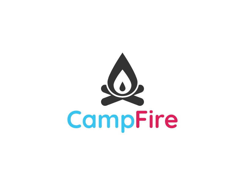 Camp Fire logo design