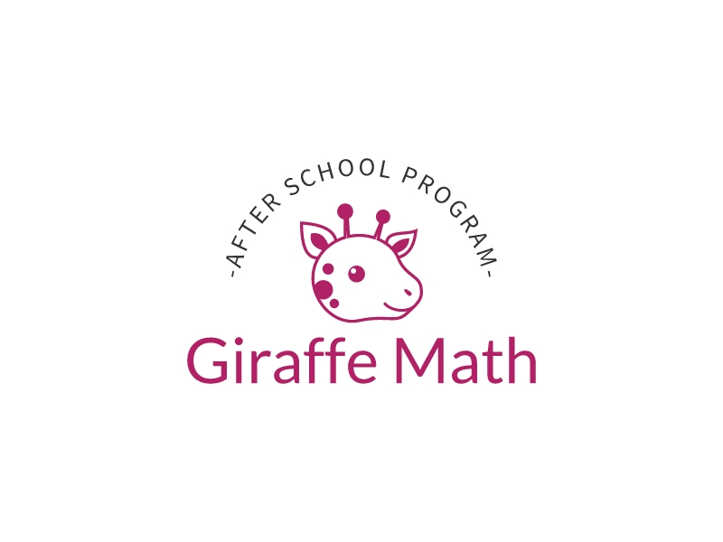 Giraffe Math logo design