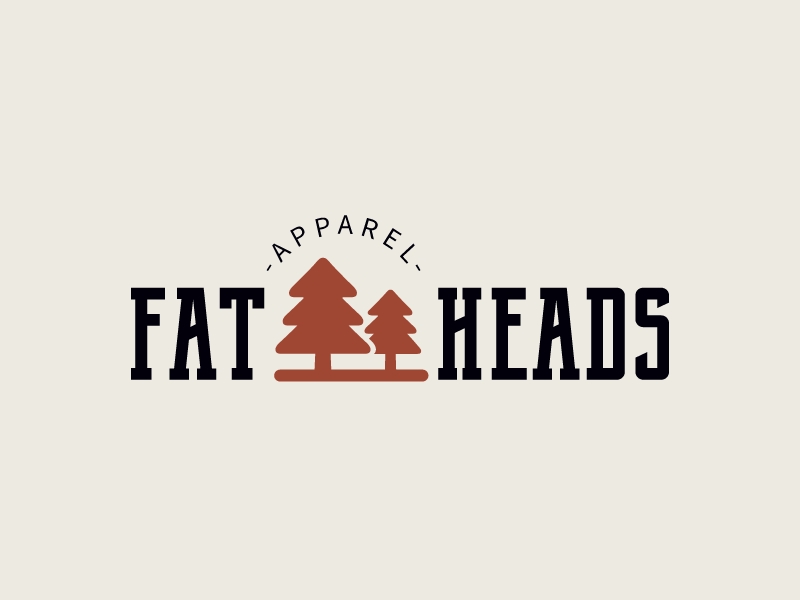 FAT HEADS logo design