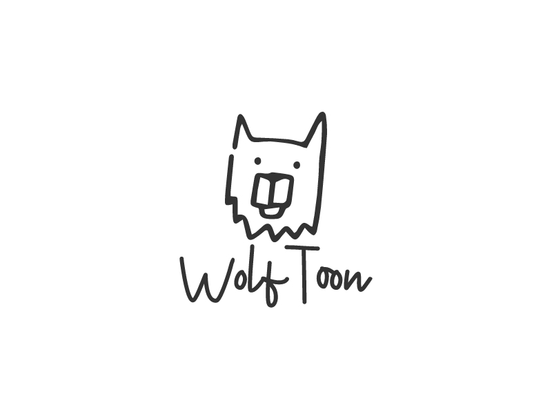 WolfToon logo design