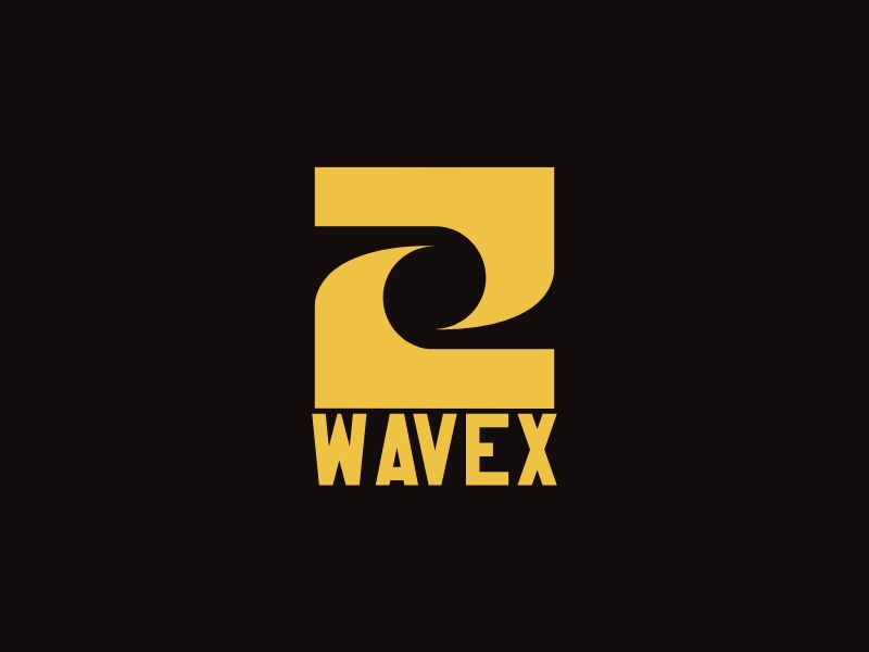 WaveX logo design