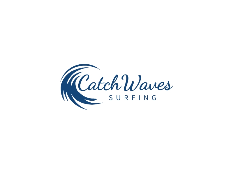 CatchWaves logo design