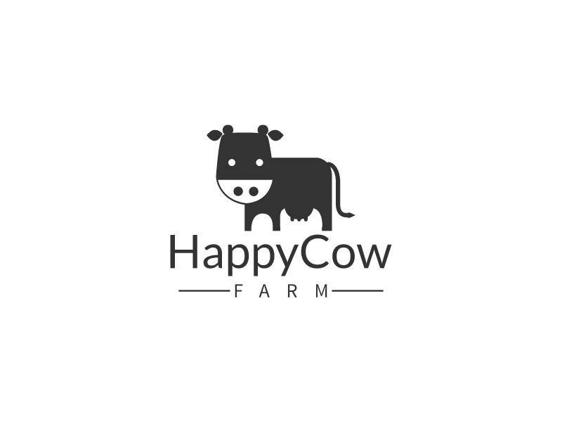 HappyCow logo design