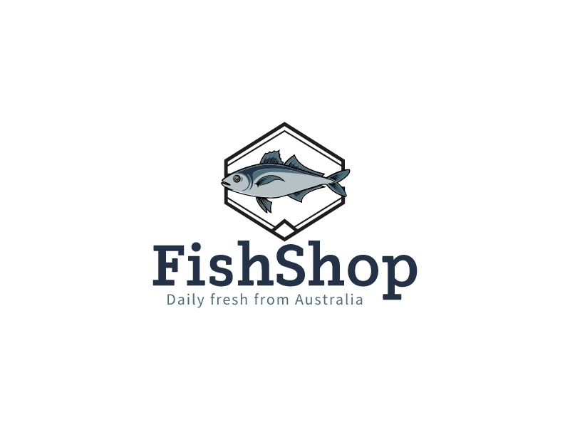 FishShop logo design