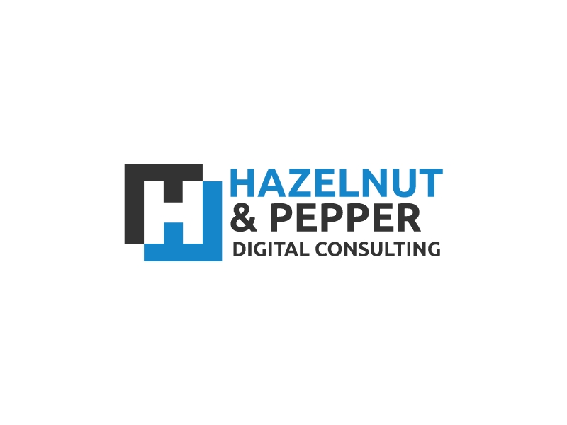 hazelnut & pepper logo design