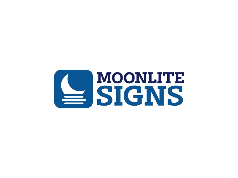 Moonlite Signs logo design