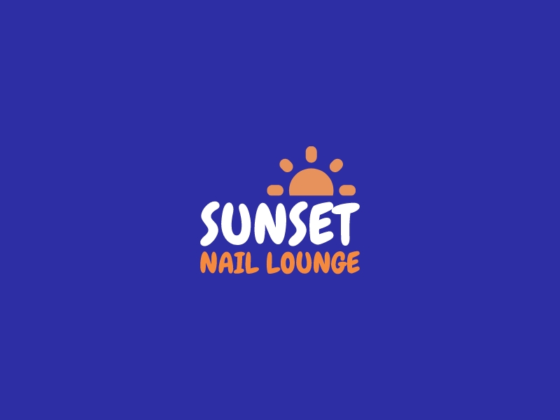 Sunset Nail Lounge Logo Maker - Design Sunset Nail Lounge logos online