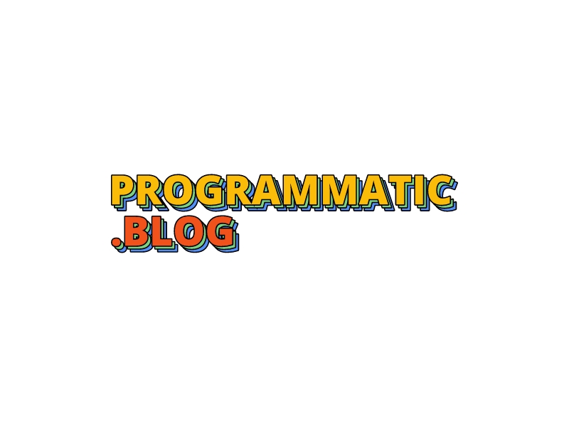Programmatic .blog logo design