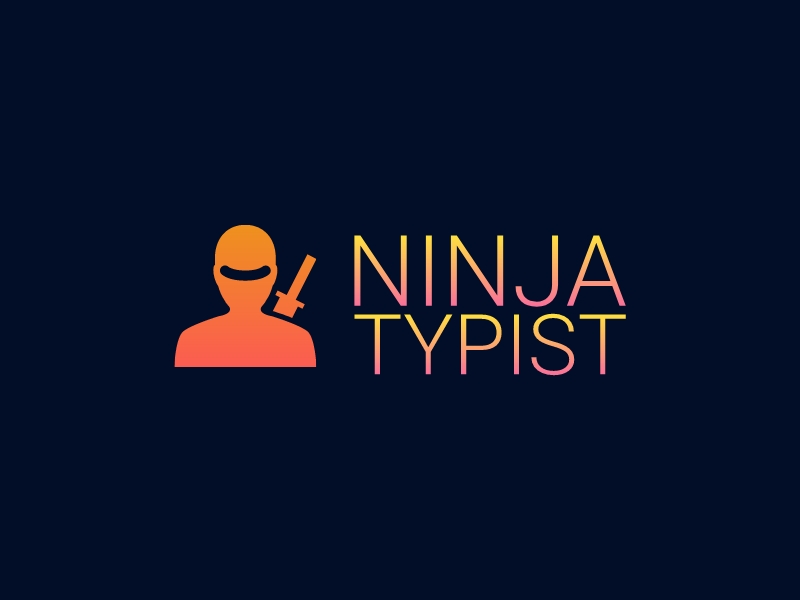 NINJA TYPIST logo design