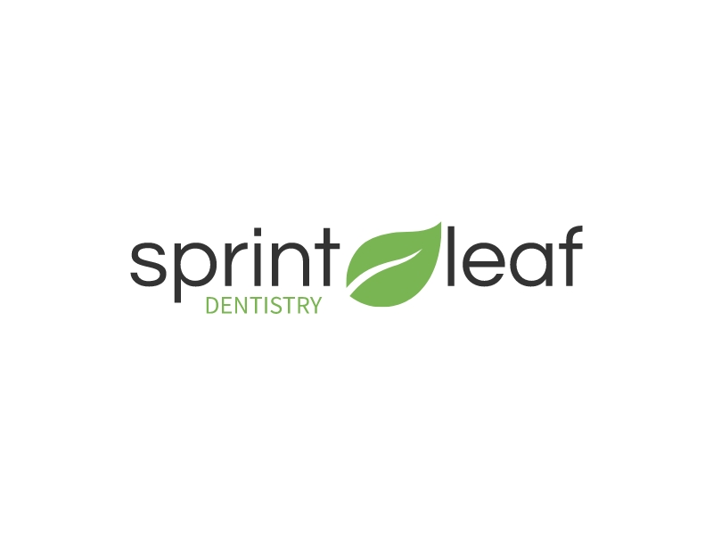 sprint leaf logo design