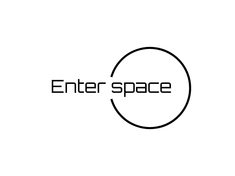 Enter space logo design