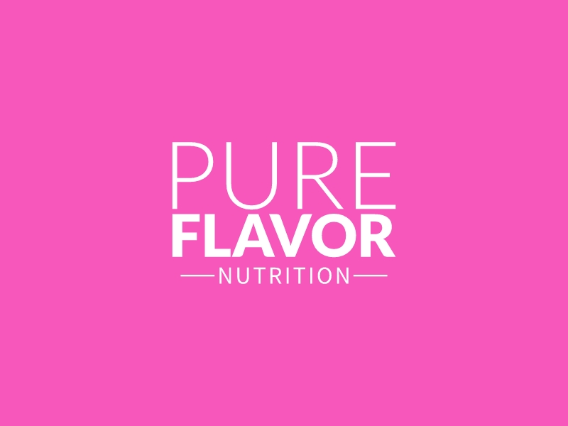 Pure Flavor logo design