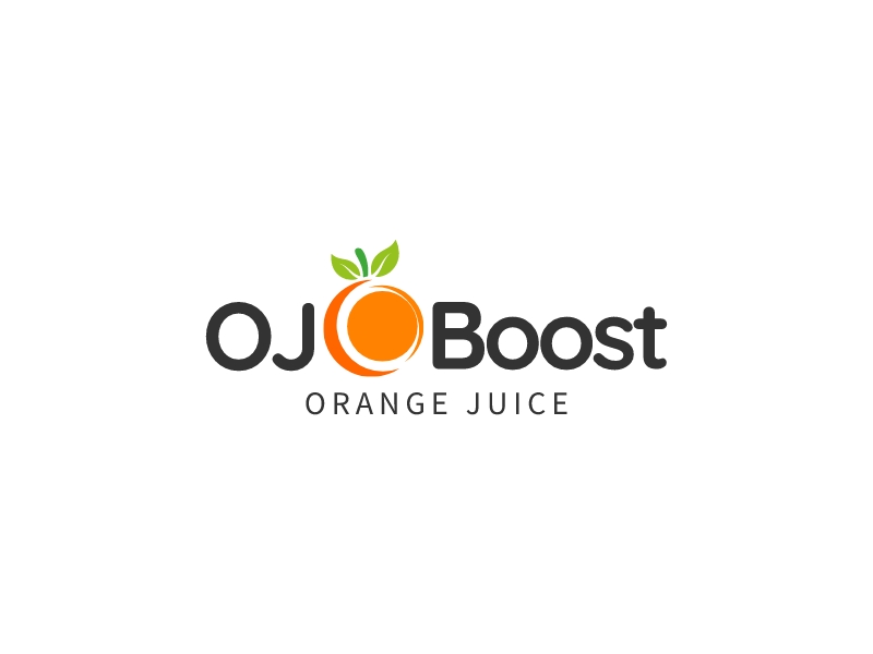 OJ Boost logo design