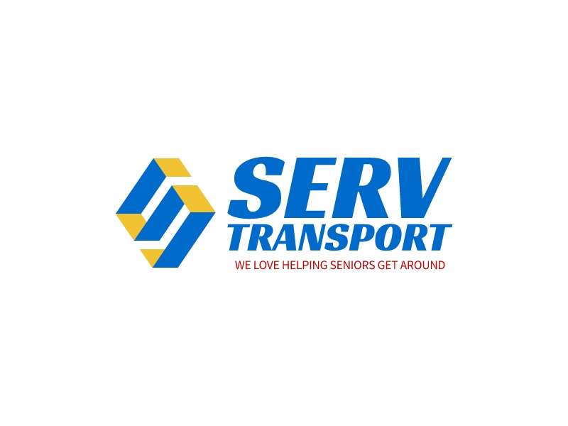 Serv Transport logo design