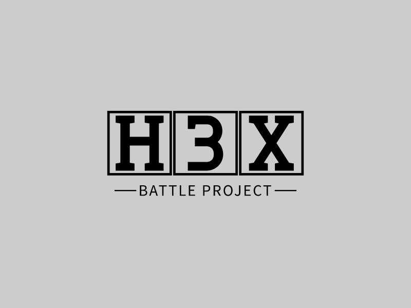 H3X logo design
