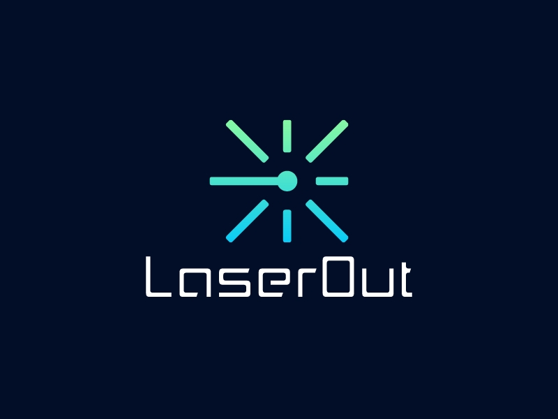 LaserOut logo design