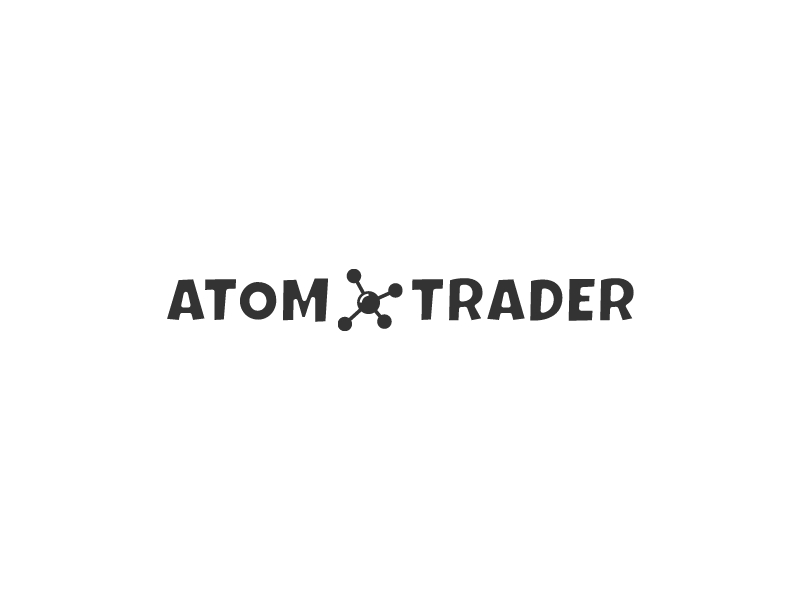 ATOM TRADER logo design