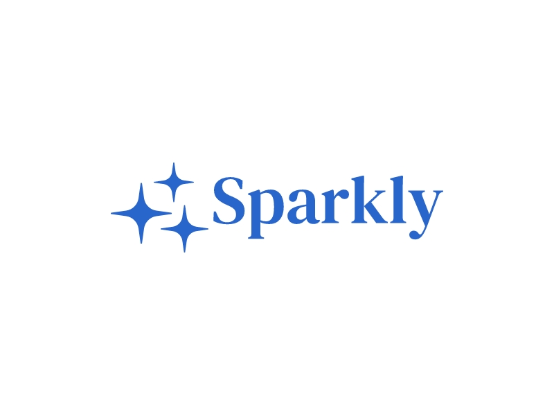 Sparkly logo design
