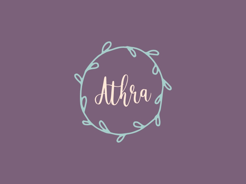 Athra logo design