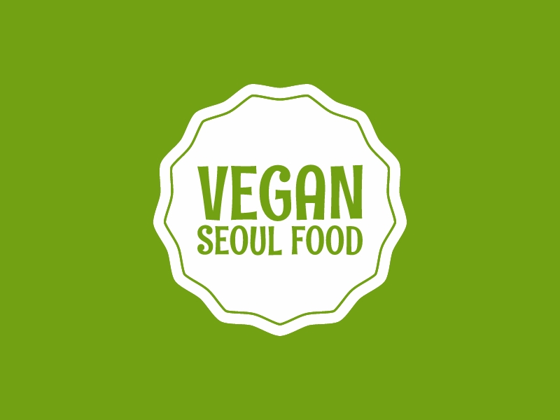 Vegan Seoul Food logo design