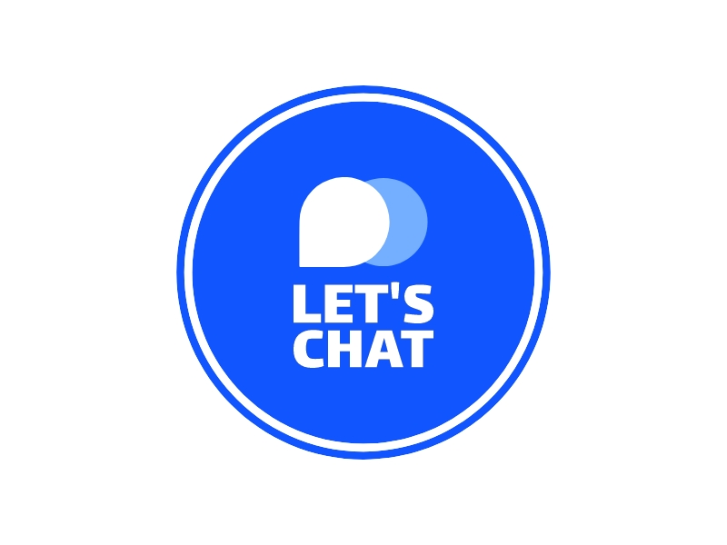 Let's chat logo design