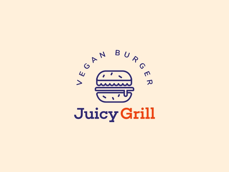 Juicy Grill logo design