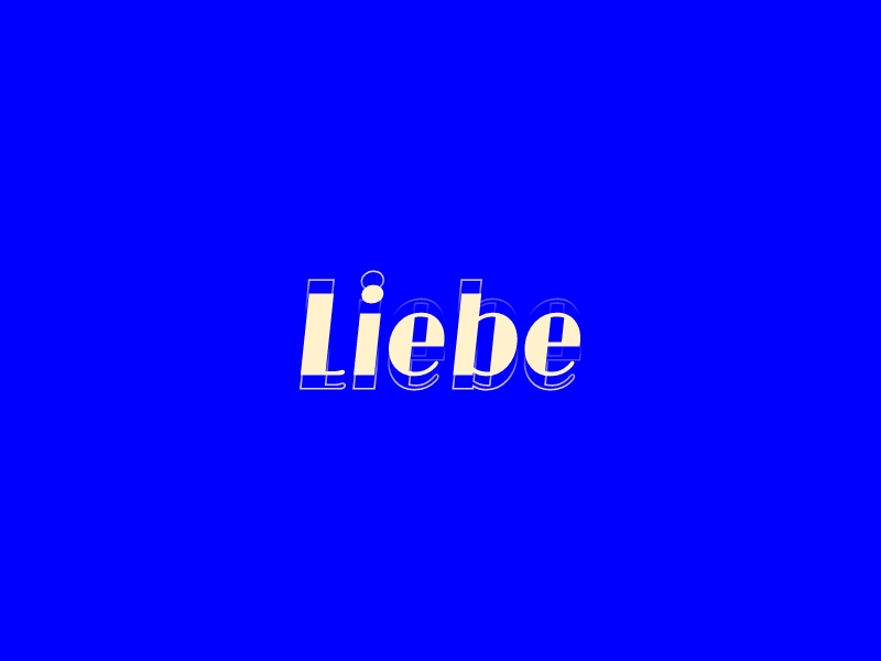 Liebe logo design