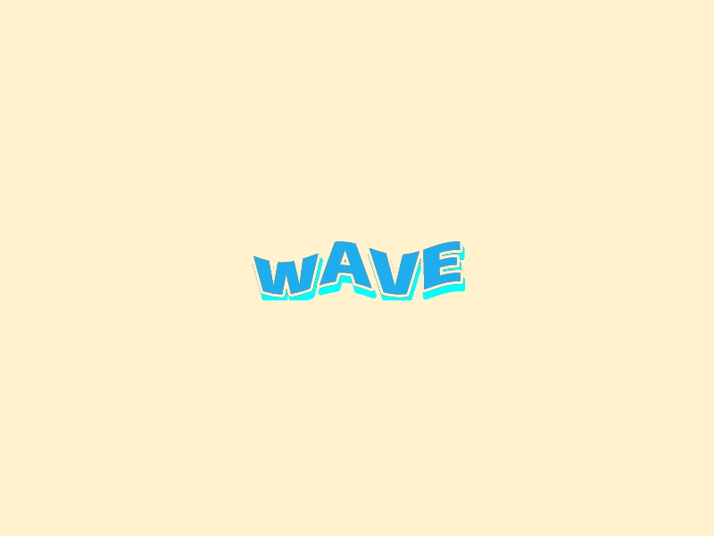 wAVE logo design