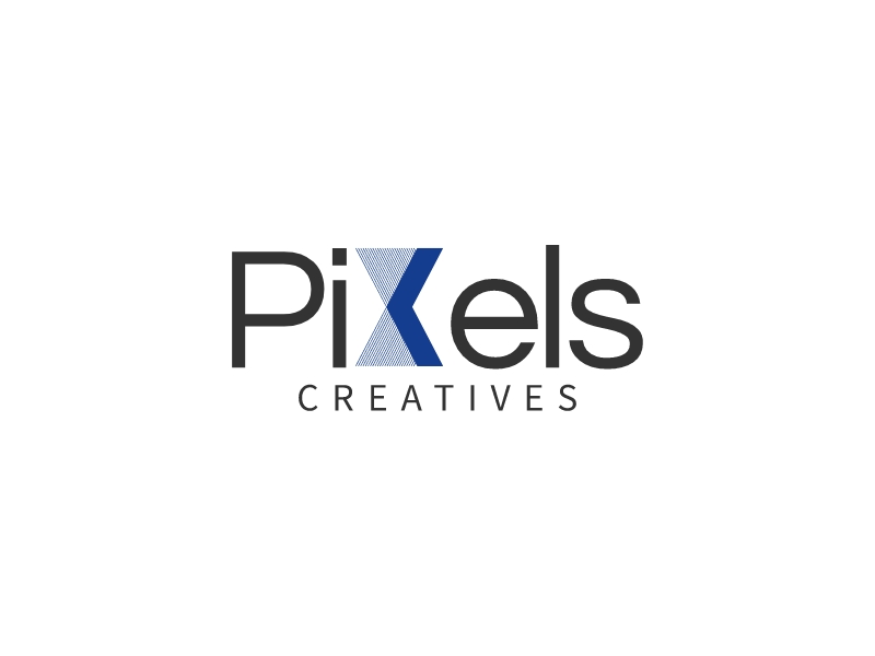 Pixels logo design