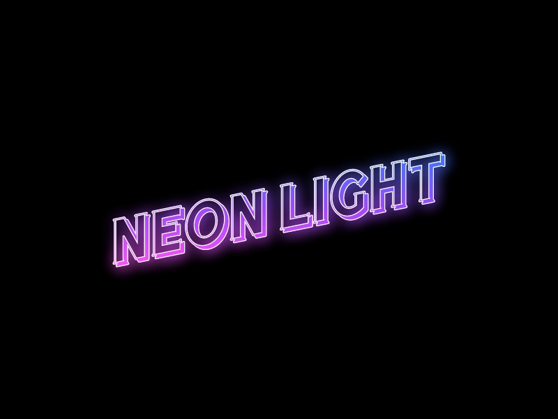 NEON LIGHT logo design