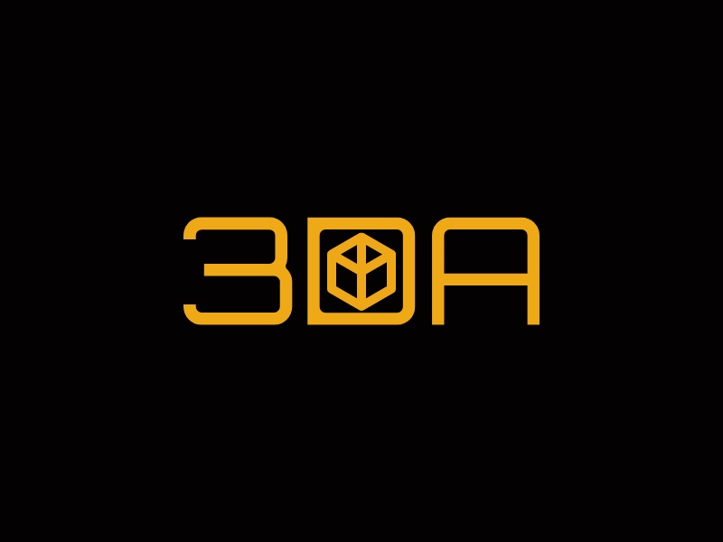 3DA logo design