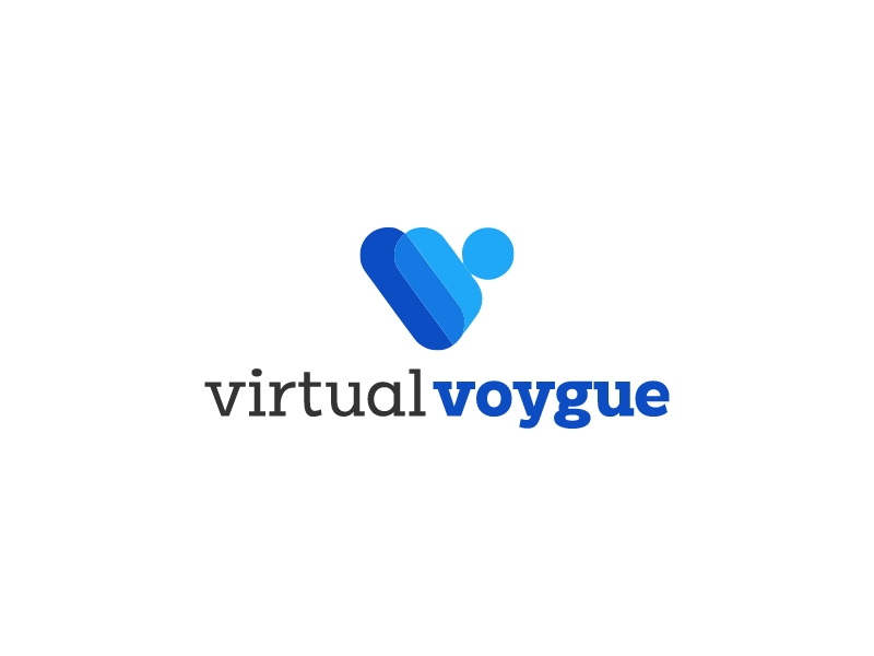 virtual voygue logo design
