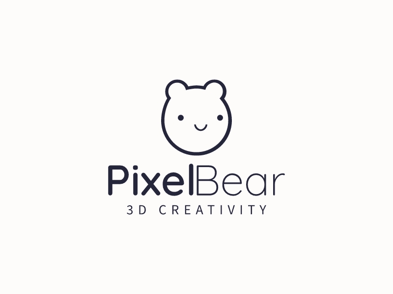 Pixel Bear logo design