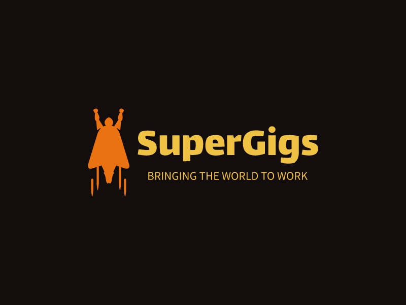 SuperGigs logo design