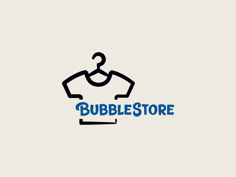 BubbleStore logo design