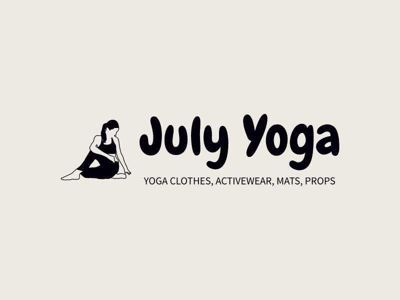 July Yoga logo design