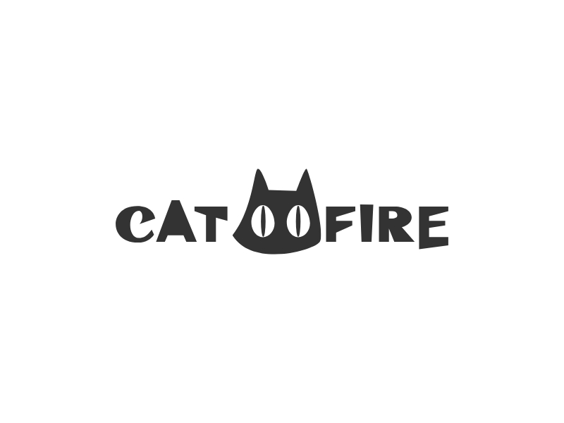 CAT FIRE logo design