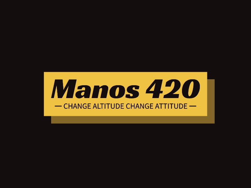 Manos 420 logo design