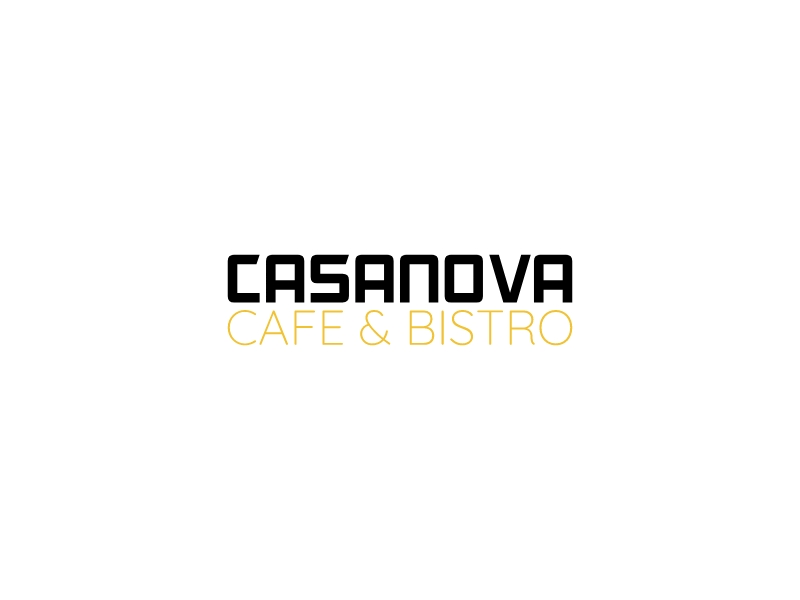 CASANOVA CAFE & Bistro Logo Maker - Design CASANOVA CAFE & Bistro logos online