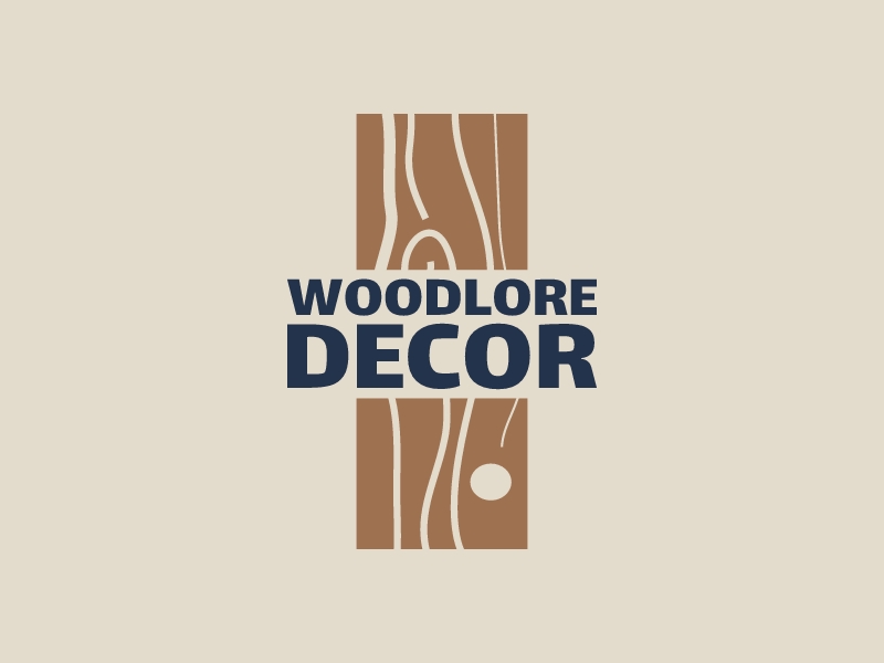 WOODLORE DECOR logo design
