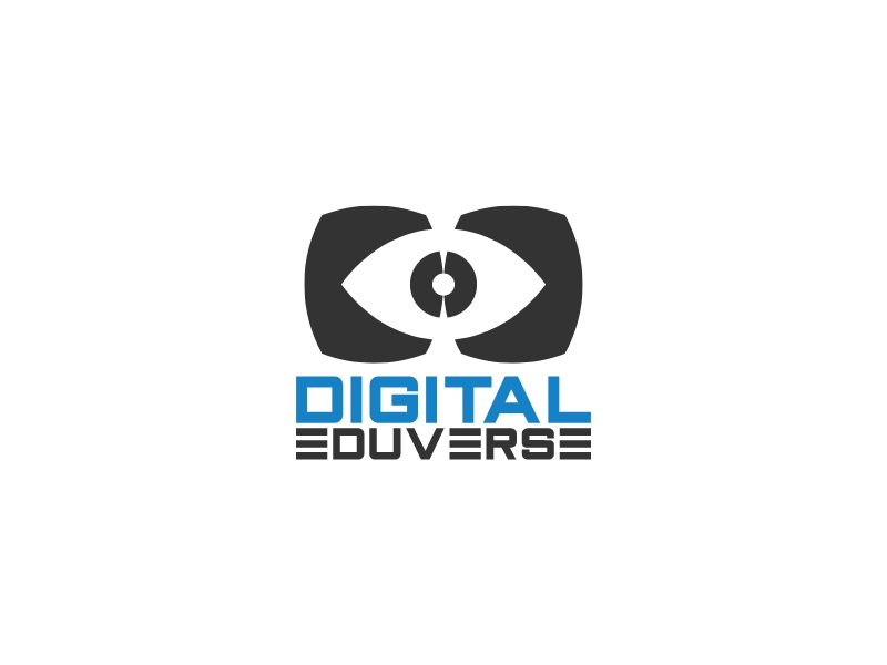 Digital eduverse logo design