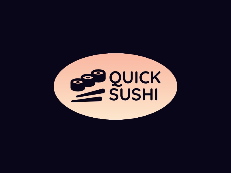 quick Sushi logo design