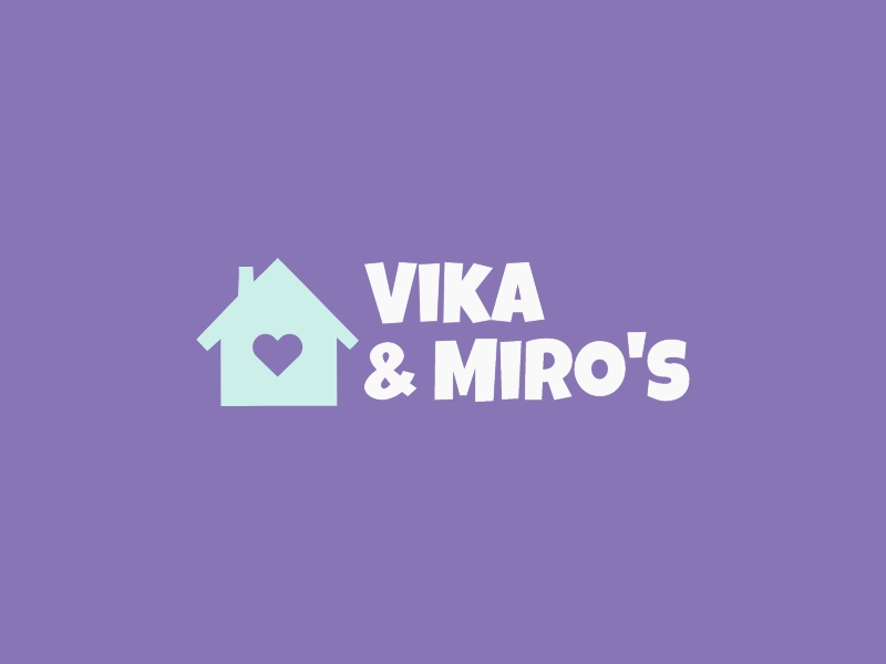 Vika & Miro's logo design